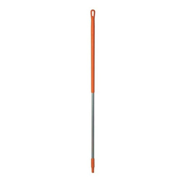 Vikan 1510mm Color Coded Handle, 1 1/4 in Dia, Orange, Aluminum 29377