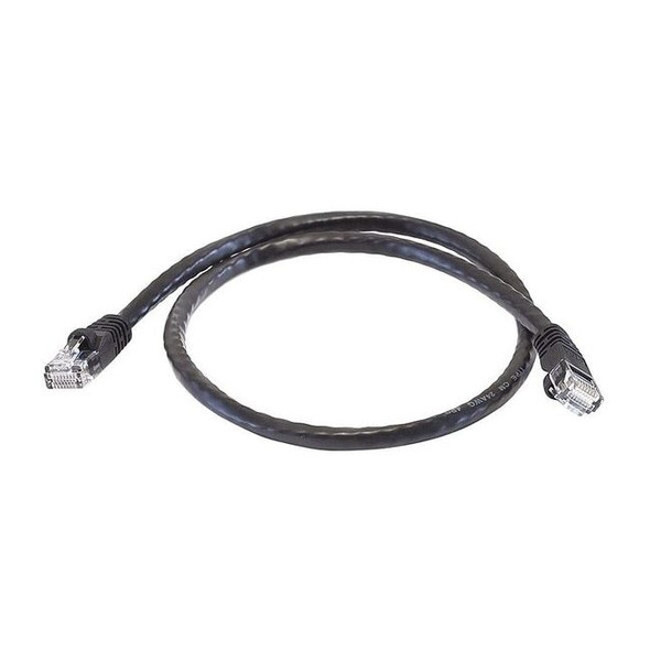 Monoprice Patch Cord,Cat 6,Booted,Black,2.0 ft. 3419