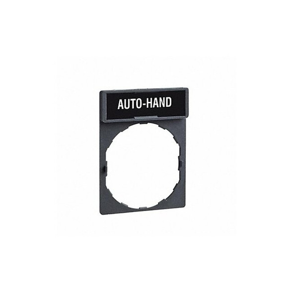 Schneider Electric Legend Plate,Rectangular,Black or Red ZBY2101