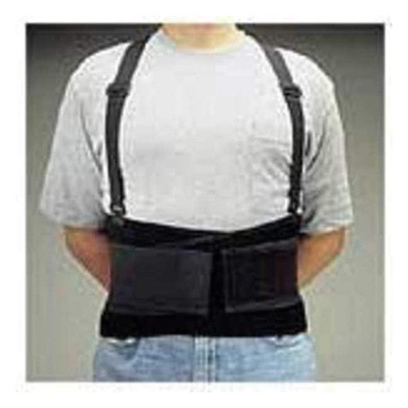 Allegro Industries Back Support w/Suspenders,Black,L 7170