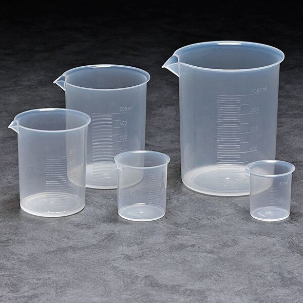 Manufacturer Varies Beaker Set, Plastic,5 Beakers BPSET5
