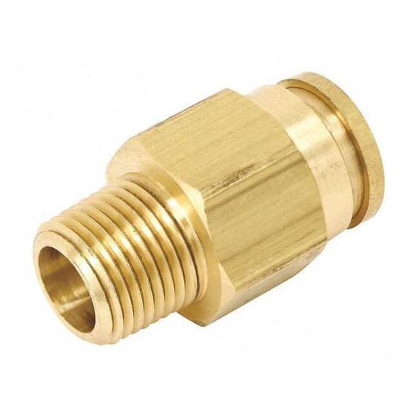 Parker Strt,Brass,Push-Fit3/8in,MNPT1/2in 68PTC-6-8