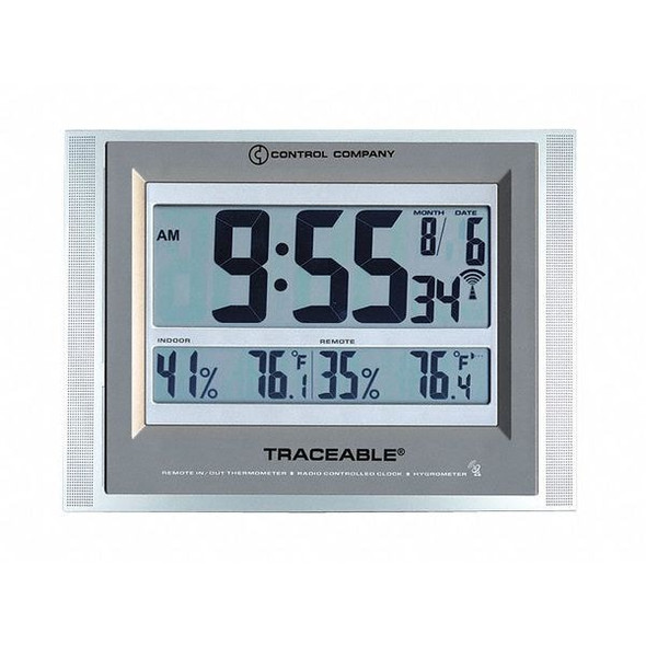 Manufacturer Varies 16-1/2" Digital Radio Atomc Clock, Black 1087