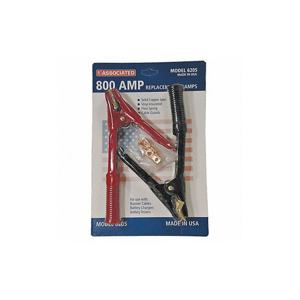 Associated Equipment Heavy Duty Clamp,800A,Red/Black 6205