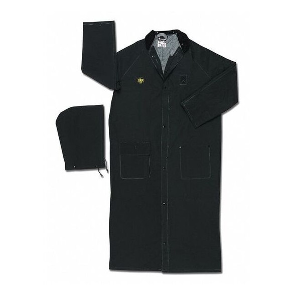 Mcr Safety Rider Raincoat,Black,3XL 267CX3