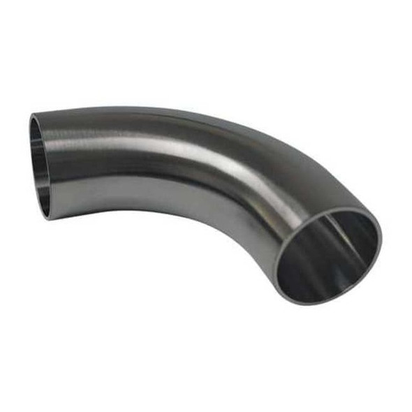 Manufacturer Varies 1-1/2" Butt Weld T304 SS Long Tangent 90 Degree Elbow E2S1.5