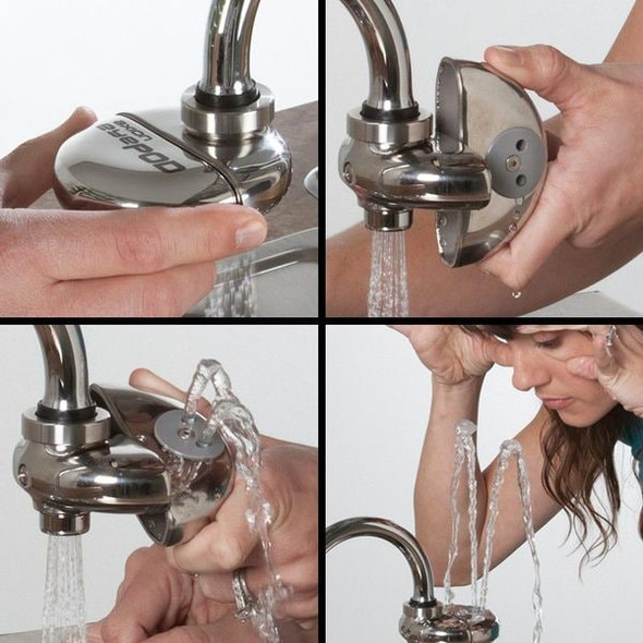 Haws Plumbed Eyewash, Faucet Mount, Plumbed, 2 in H., 3 1/2 in W 7620