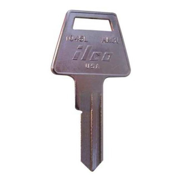 Kaba Ilco Key Blank, Brass, 1045L-AM3L, PK10 1045L-AM3L