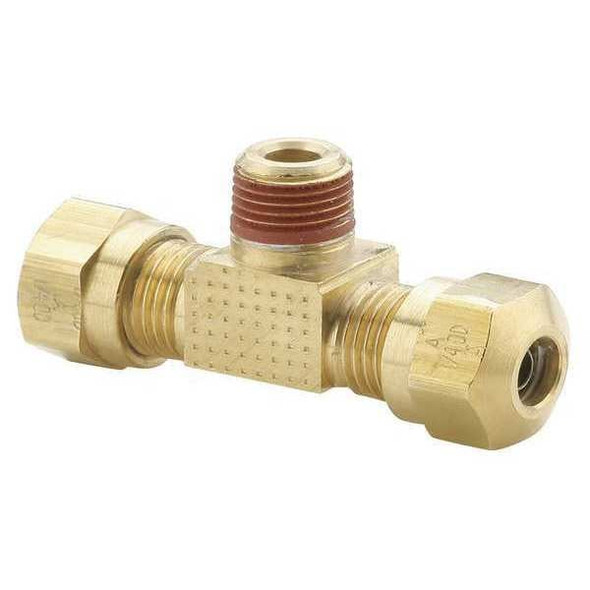 Parker Tee,Brass,Comp3/8",MNPT3/8",Comp3/8" VS272NTA-6-6