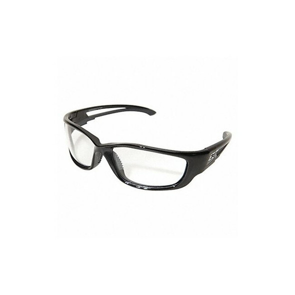 Kazbek XL, Safety Glasses, Anti-Scratch, Clear Lens, Black Frame, Full-Frame