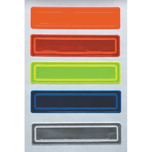 Accuform HardHatLabel,Vinyl,Rectangle,Gray,PK16 LHR104WT