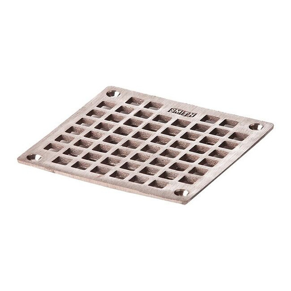 Jay R. Smith Manufacturing Square Commercial Grate, Nickel Bronze, Screw B05NBG