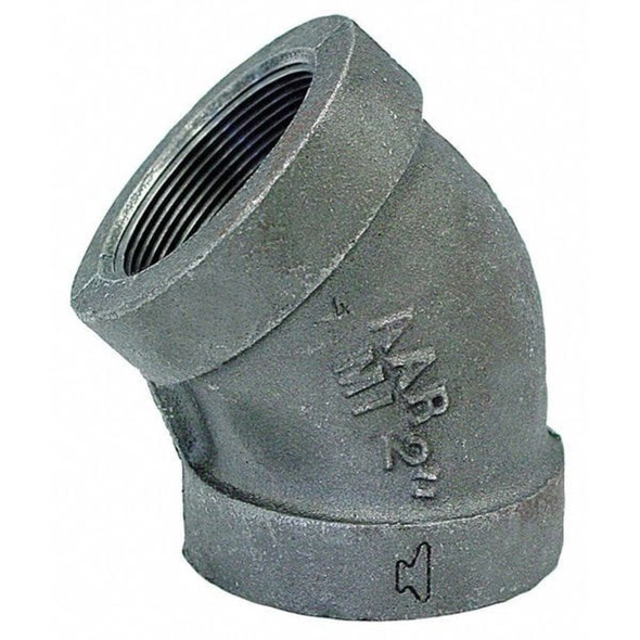 45 Degree Elbow 45 Degree Elbow, 3-8" Pipe, FNPT, Malleable Iron, Class 300  0310510409