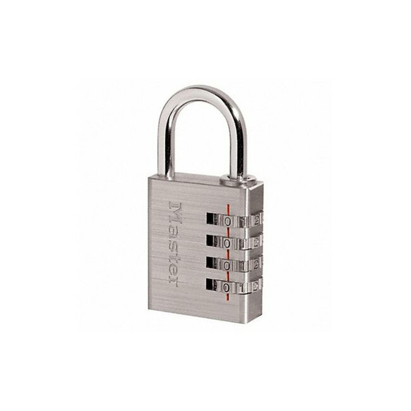 Master Lock Combination Padlck,1 11/16in,Rectgle,Slv 643D Master Lock Combination Padlck,1 11/16in,Rectgle,Slv 643D
