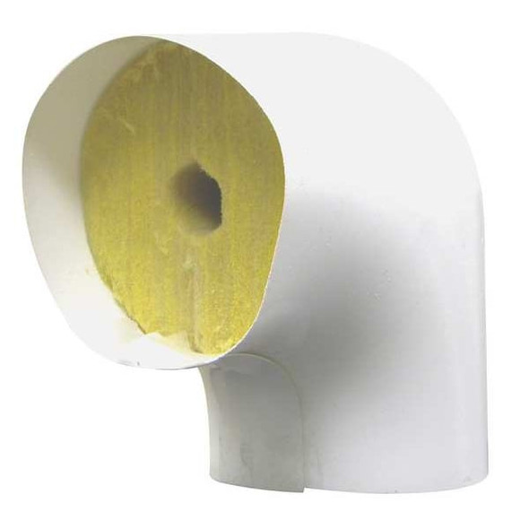 1-3/8" Fiberglass Elbow Pipe Fitting Insulation, 1" Wall