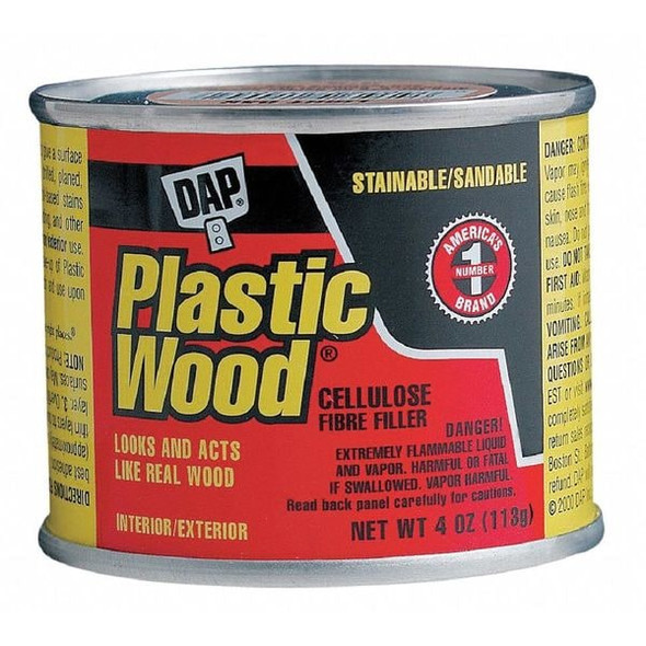 Dap Solvent Wood Filler, Can, Natural, Plastic Wood 21502
