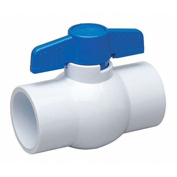 Manufacturer Varies 1-1/2" Socket PVC Ball Valve Inline 107-637-NP