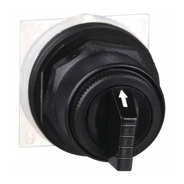 Schneider Electric ShortHandleSelectorSwitch,Blk,3Pos,30mm 9001SKS43B