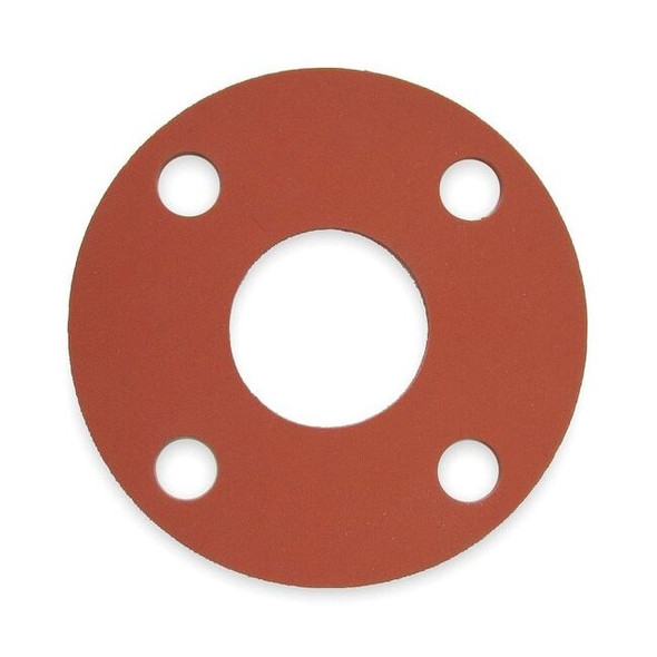 Manufacturer Varies Gasket,Full Face,2 1/2 In,SBR,Red 7124FF-0150-125-0250