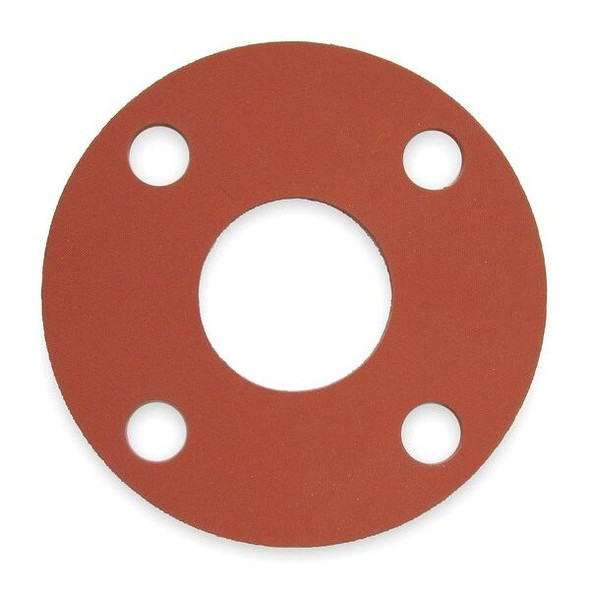 Manufacturer Varies Gasket,Full Face,2 1/2 In,SBR,Red 7124FF-0150-125-0250