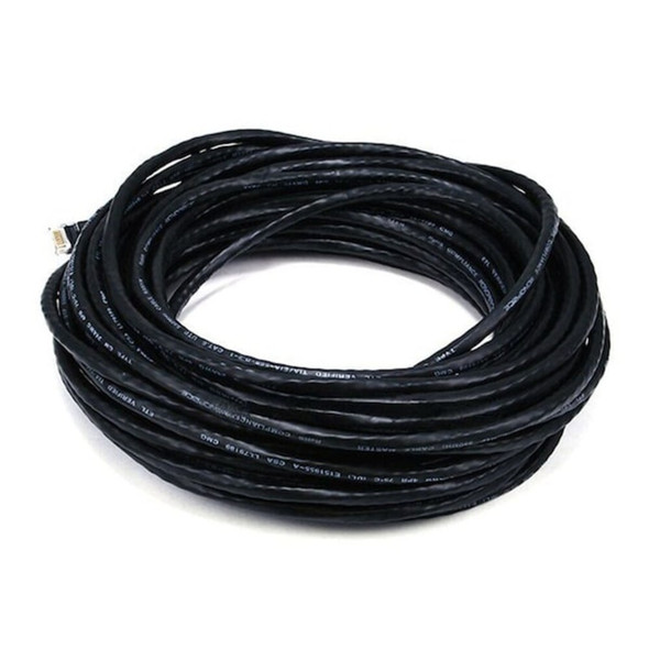Monoprice Patch Cord,Cat 5e,Booted,Black,50 ft. 2158