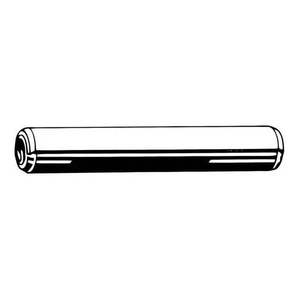 Coiled Spring Pin, 1.5 mm Outside Dia, 7 mm L, Stainless Steel, 25 PK