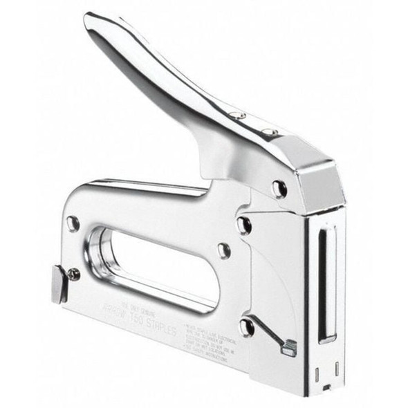 Staple Gun, Flat Crown, Crown Width 3-8 in, Length 12 3-4 in, Staple Capacity 84  T50