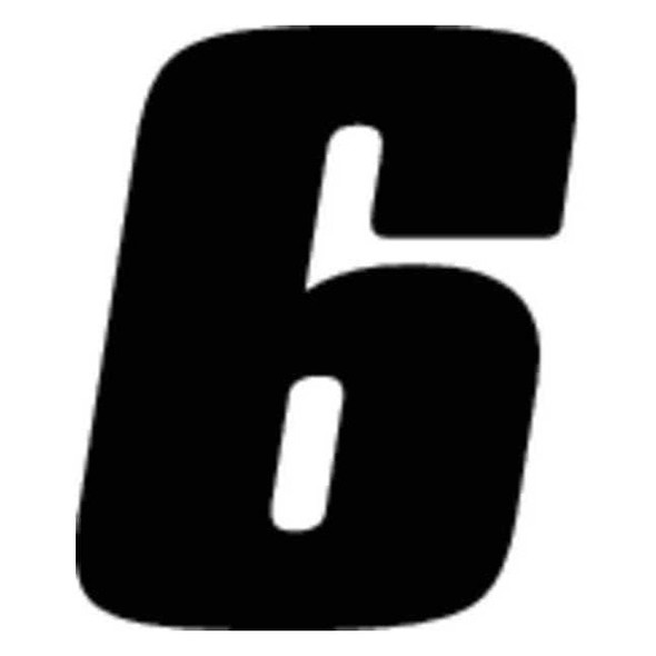 Hardline Products Number Label, Vinyl, 7 in H, 5 in W, PK3 DB73B-6