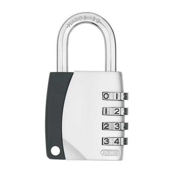 Abus Combination Padlock,Side,Silver 12825