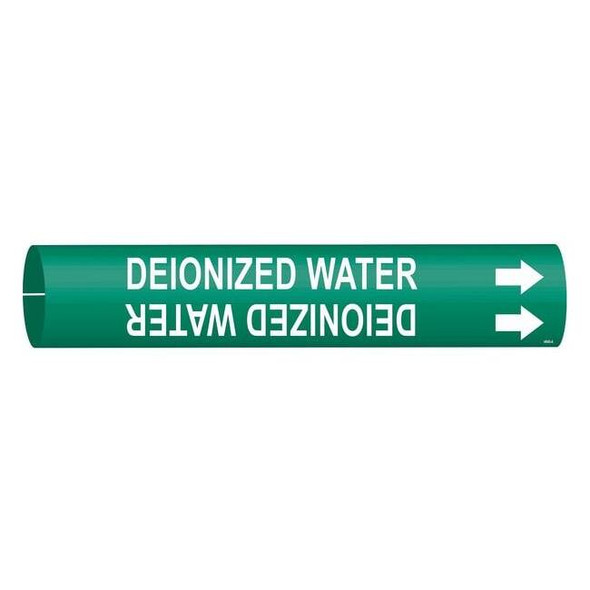 Brady Pipe Mrkr,Deionzd Watr,13/16in H,4/5in W 4046-A
