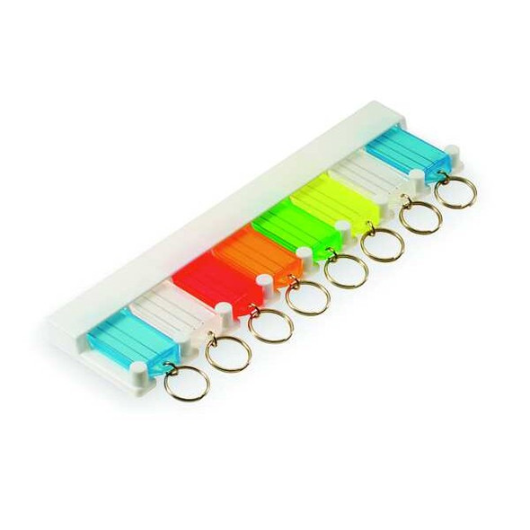 Lucky Line Key Tag Rack, Assorted, Plastic, Open/Close Flap, - 60580