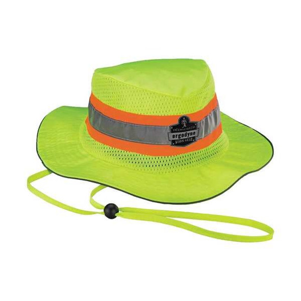 Ergodyne Ranger Hat,Hi-Vis Lime,L/XL 23260