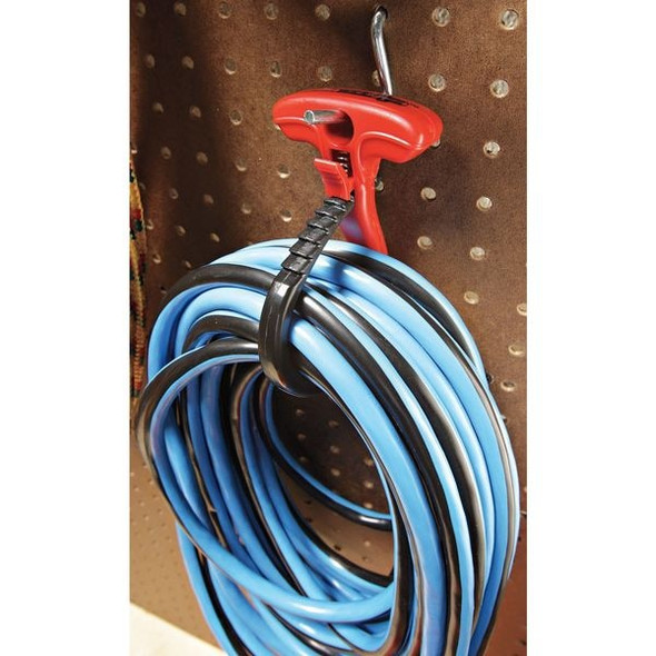 Cable Wraptor, 3-1/2 in L, 4 in Max Bundle Dia., Black, Red, Stainless Steel, 150 lb Strength