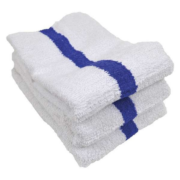 R & R Textile Pool Towel,22x44 In.,Striped,PK12 62270