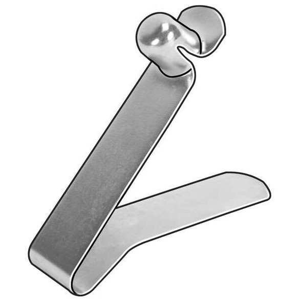 0.375" D x 0.370" H Single End B Style Dog Leg Snap Button, 10 pk.