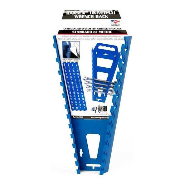 Hansen Global WrenchRack,Blue,121/4in-L,Slide-On 5300