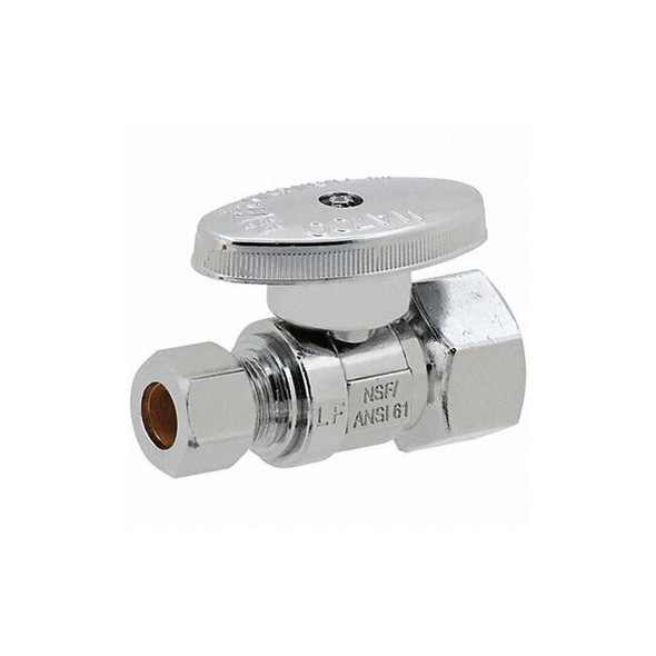 Manufacturer Varies Water Supply Stop,Brass,1/4-Turn,1/2" 26-1004LF