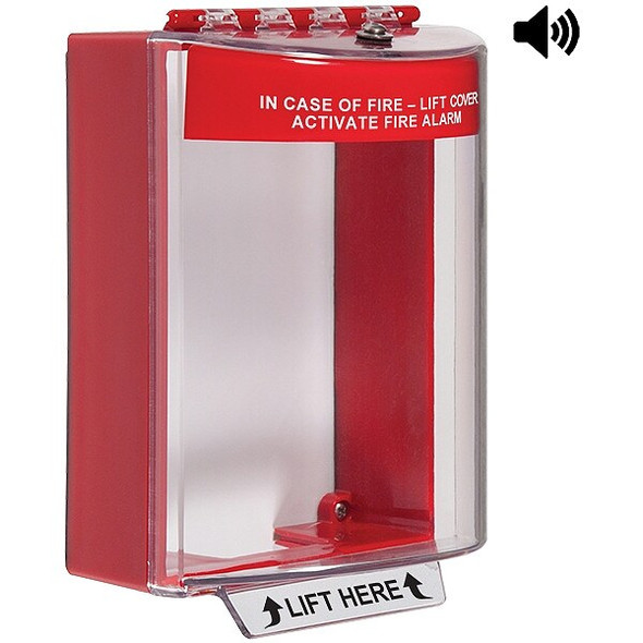 Universal Stopper,5-7/16 in. H,Clear/Red Universal Stopper,5-7/16 in. H,Clear/Red