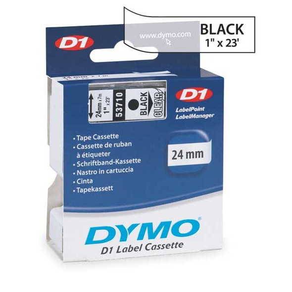 Dymo Label Tape Cartridge,23 ft. L,1/2" W 45018
