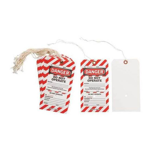 Brady Lockout Tag,7-1/2 x 4 In,Do Not Opr,PK25 CLT4