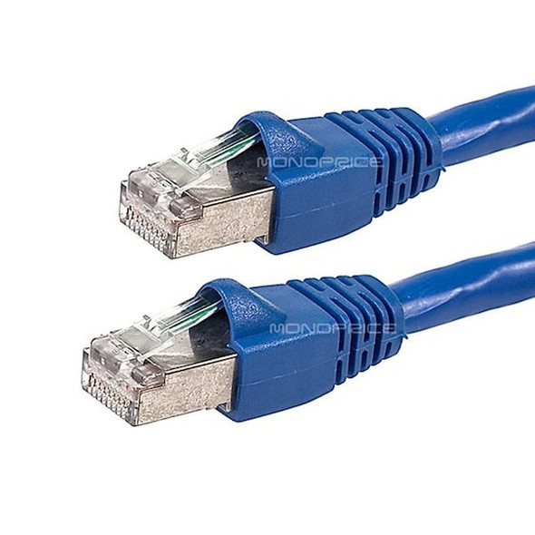 Monoprice Patch Cord,Cat 6A,Booted,Blue,20 ft. 8602