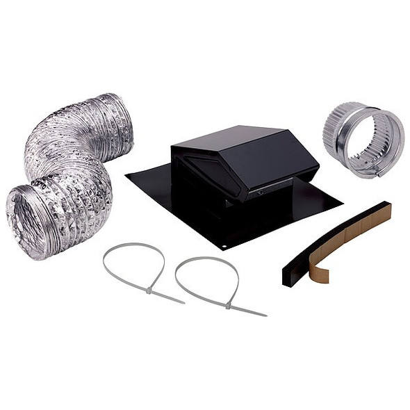 Broan Roof Vent Kit,Flexible Duct,8 ft. L RVK1A Broan Roof Vent Kit,Flexible Duct,8 ft. L RVK1A
