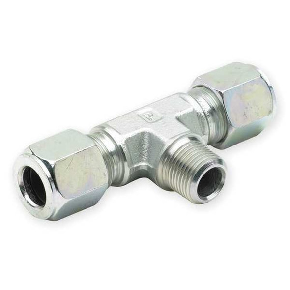 Parker Branch Tee,Zinc Steel,CompxM,5/8Inx1/2In 10 SBU-S Parker Branch Tee,Zinc Steel,CompxM,5/8Inx1/2In 10 SBU-S