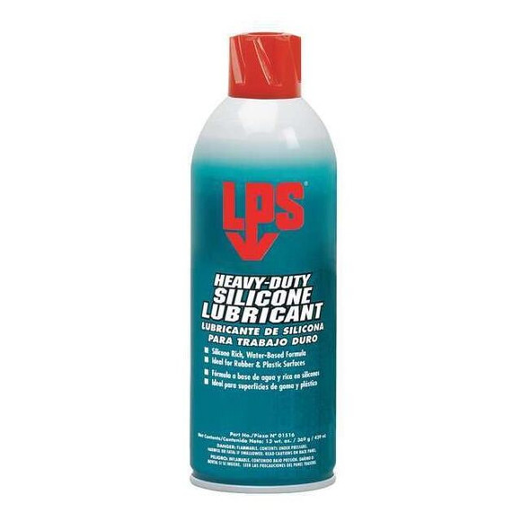 Lps Silicone Lubricant, 13 oz, Aerosol Can, Silicone, White 01516