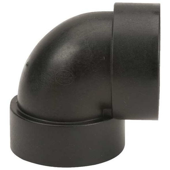 90 Degree Elbow, Polypropylene, 3", Schedule 80, 300 psi Max Pressure