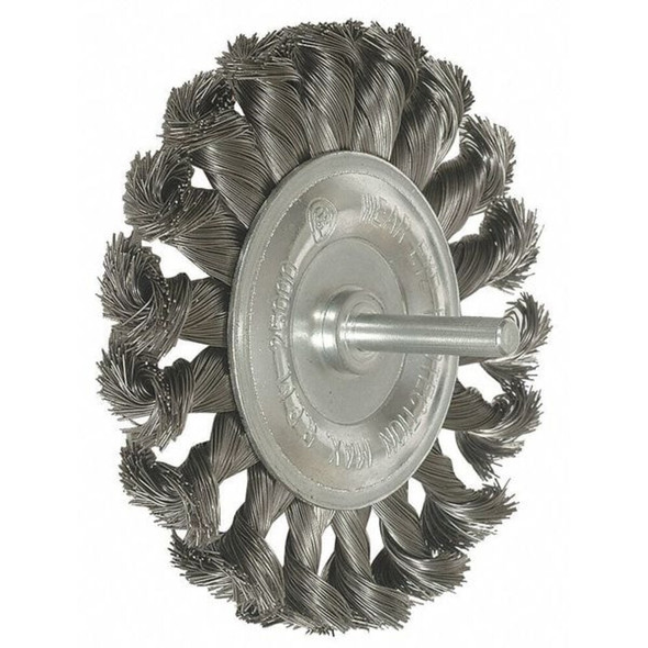 Weiler Wire Whel Wire Brush, Stem, 3-1-4", 0.020 " 94036