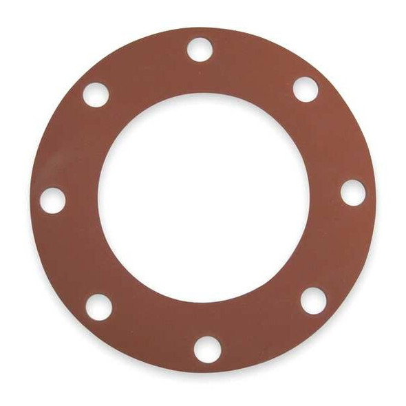 Manufacturer Varies Gasket,Full Face,8 In,SBR,Red 7124FF-0150-125-0800