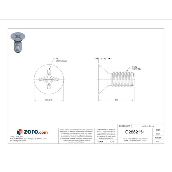 Manufacturer Varies MS,#12-24,Zinc Plated,1/2"L,100PK U24670.021.0050 Manufacturer Varies MS,#12-24,Zinc Plated,1/2"L,100PK U24670.021.0050