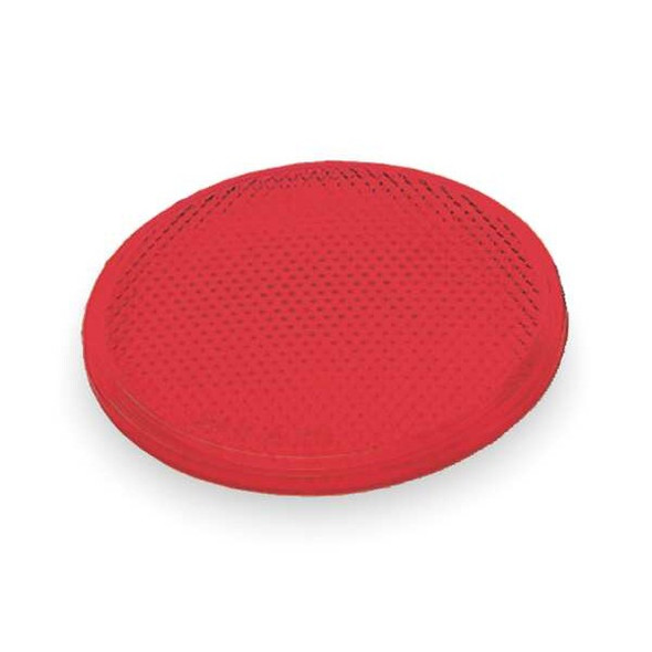 Grote Reflector, Stick-On, Red, Round, Dia 2 In 41002