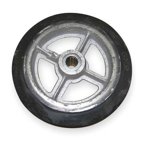 Wesco Wheel,8x2 In,Mold On Rubber 150120 Wesco Wheel,8x2 In,Mold On Rubber 150120